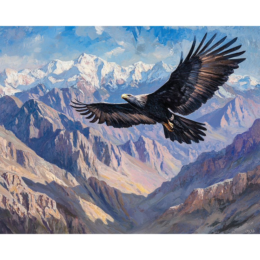 Flying Eagle Painting By Number 2