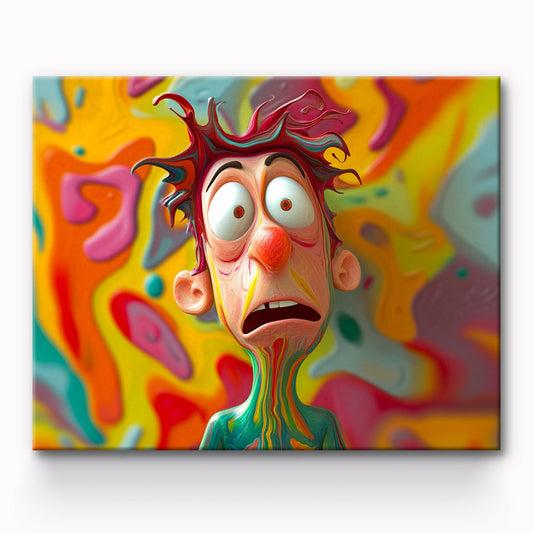 Surprised Boy Painting By Number 1
