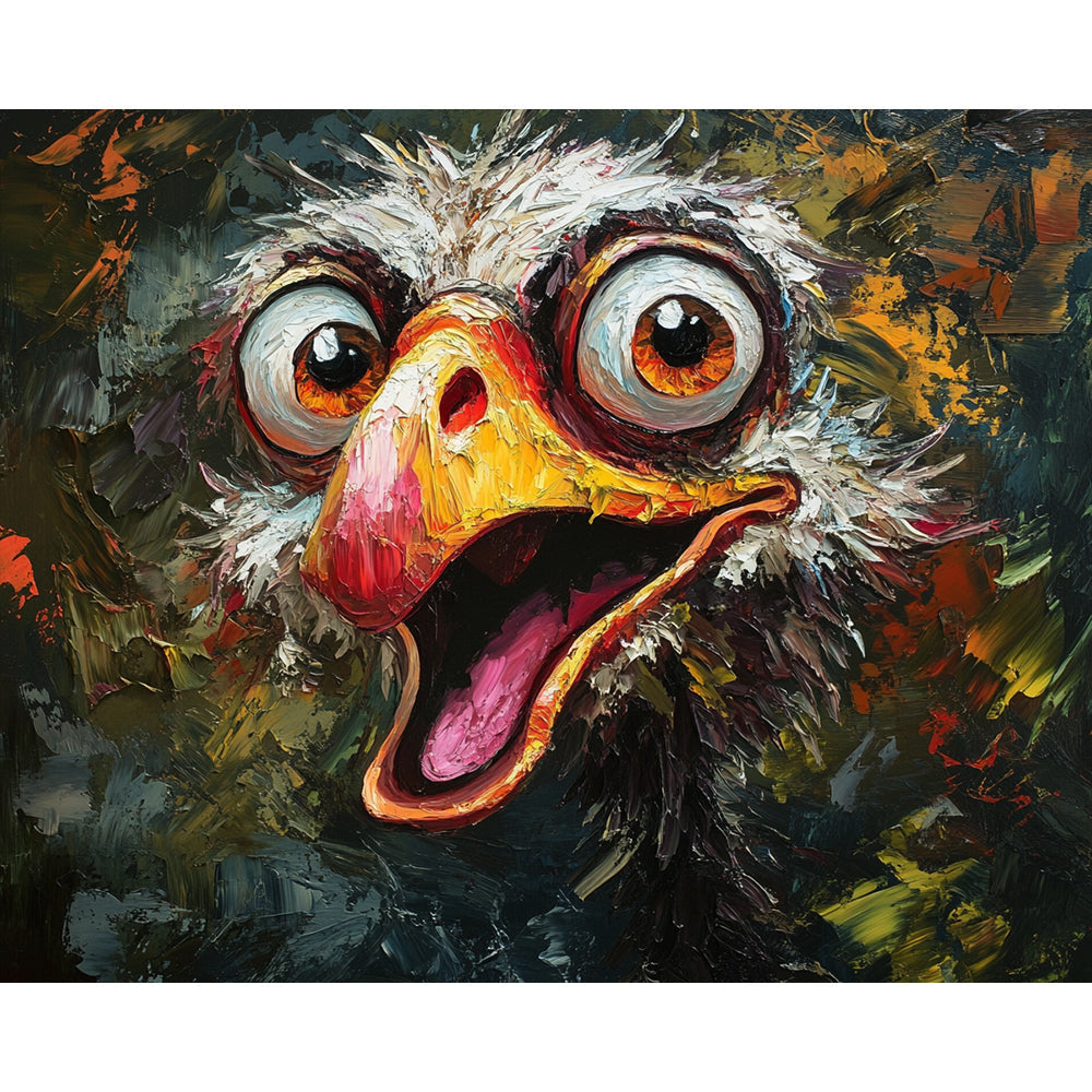 Vulture Portrait Painting By Number 2